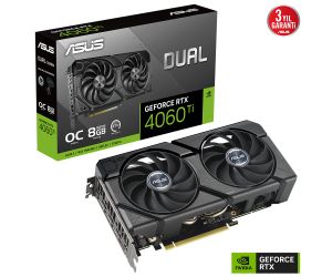 Asus RTX4060-TI 8GB GDDR6 128BIT 3xDP/HDMI (DUAL-RTX4060TI-O8G-EVO) EKRAN KARTI