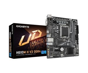 Gigabyte H610M H V3 DDR4 Intel H610 Soket 1700 DDR4 3200MHz mATX Gaming 64GB Anakart