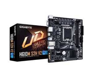 Gigabyte H610M-S2H-V2-DDR5 Intel H610 Soket 1700 DDR5 5600MHz mATX Gaming 96GB Anakart