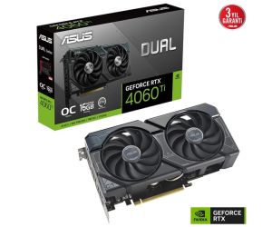 Asus RTX4060-TI 16GB GDDR6 128BIT 3xDP/HDMI EKRAN KARTI (DUAL-RTX4060TI-O16G-EVO)