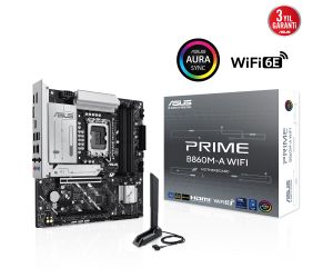 Asus PRIME B860M-A WIFI 1851P DDR5 SES GLAN DP/HDMI SATA3 USB3.2 mATX ANAKART