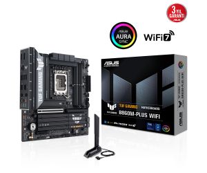Asus TUF GAMING B860M-PLUS WIFI 1851P DDR5 SES GLAN DP/HDMI SATA3 USB3.2 mATX ANAKART