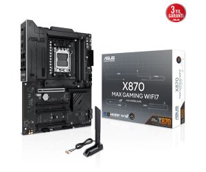 Asus X870 MAX GAMING WIFI7 AM5 DDR5 SES GLAN HDMI/USB SATA3 USB3.2 ATX ANAKART