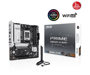 Asus PRIME B850M-A WIFI AM5 DDR5 SES GLAN DP/HDMI SATA3 USB3.2 mATX ANAKART