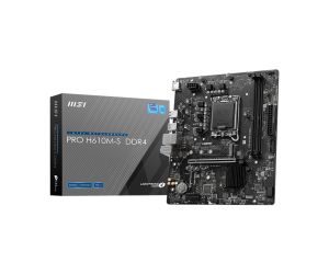 MSI PRO H610M-S DDR4 Intel H610 Soket 1700 DDR4 3200MHz mATX Gaming (Oyuncu) Anakart