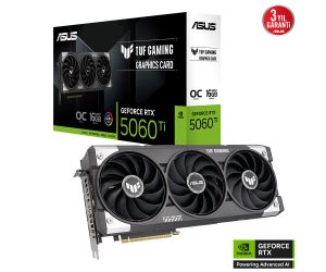 Asus RTX5060-TI 16GB GDDR7 128BIT 3xDP/HDMI TUF-RTX5060TI-O16G-GAMING EKRAN KARTI