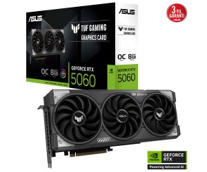 Asus RTX5060 8GB GDDR7 128BIT 3xDP/HDMI TUF-RTX5060-O8G-GAMING EKRAN KARTI
