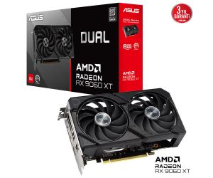 Asus RX9060XT 8GB GDDR6 128BIT 2xDP/HDMI DUAL-RX9060XT-8G EKRAN KARTI