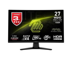 MSI MAG 274CQF 27″ 180Hz 0.5 ms Adaptive Sync Curved WQHD Curved Rapid VA Gaming Monitör