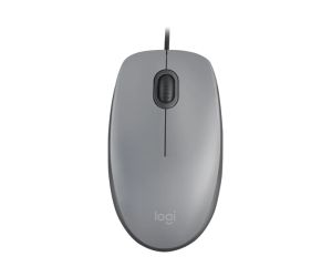 Logitech M110 Sessiz Tam Boyutlu Kablolu USB-A Bağlantılı Gri Optik Mouse-910-006760