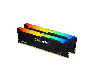 Kingston 64 GB (2x32GB) DDR4 3200MHz BEAST RGB CL16 MASAÜSTÜ RAM (BELLEK) KF432C16BB2AK2/64TR