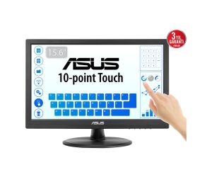 Asus 15.6 1920x1080 5MS 60HZ IPS HDMI/VGA DOKUNMATIK EYECARE VESA VT169HE