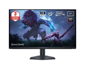 Dell 27 ALIENWARE 2560x1440 0.03MS 360Hz DP/HDMI/TYPE-C +VESA MONİTÖR AW2725DF