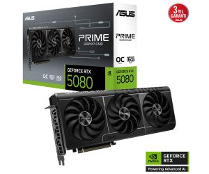 Asus RTX5080 16GB GDDR7 256BIT 3xDP/HDMI PRIME-RTX5080-O16G EKRAN KARTI