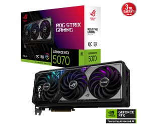 Asus RTX5070 12GB GDDR7 192BIT 3xDP/2xHDMI (ROG-STRIX-RTX5070-O12G-GAMING) EKRAN AKRTI