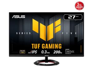 Asus 27 TUF GAMING 1920x1080 0.3MS 200Hz DP/HDMI +VESA +SPEAKER MONİTÖR VG279Q5R