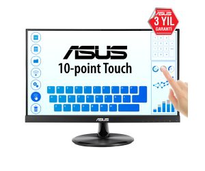Asus 21.5 1920x1080 5MS 60Hz IPS HDMI/VGA +SPEAKER +VESA +DOKUNMATIK. MONİTÖR VT229H
