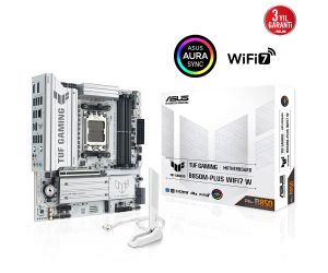 Asus TUF GAMING B850M-PLUS WIFI7 W AM5 DDR5 SES GLAN DP/HDMI SATA3 USB3.2 mATX ANAKART